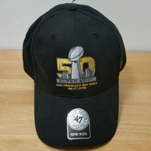 SUPER BOWL 50 NFL BLACK CAP